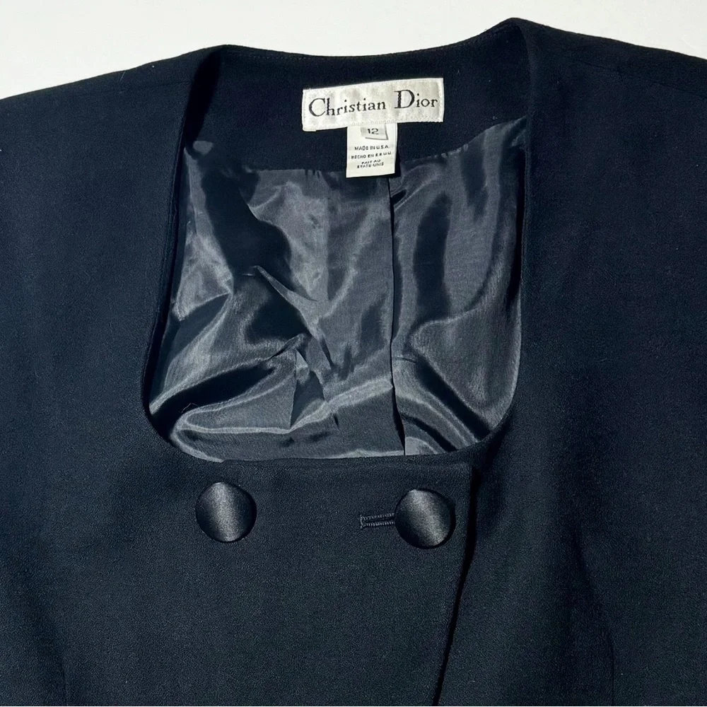 Vintage Christian Dior Blazer Jacket 80s 90s